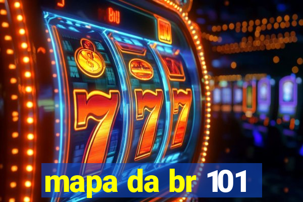 mapa da br 101